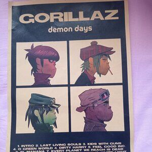 Gorillaz Demon Days Poster